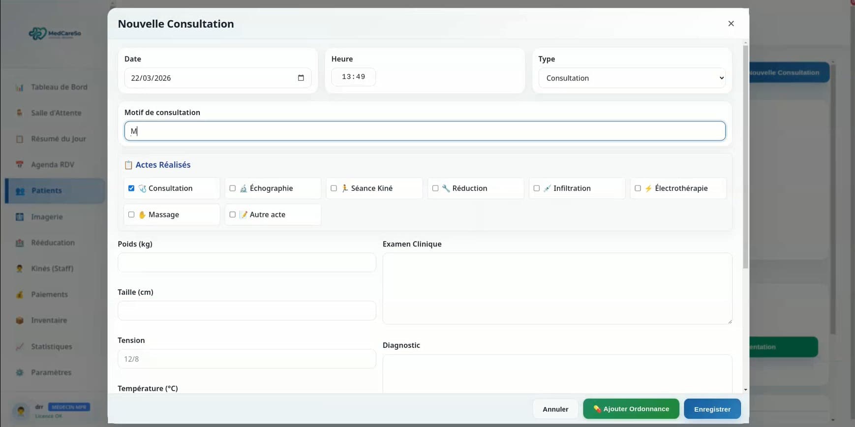Nouvelle consultation MedCareSO